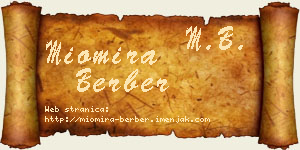 Miomira Berber vizit kartica